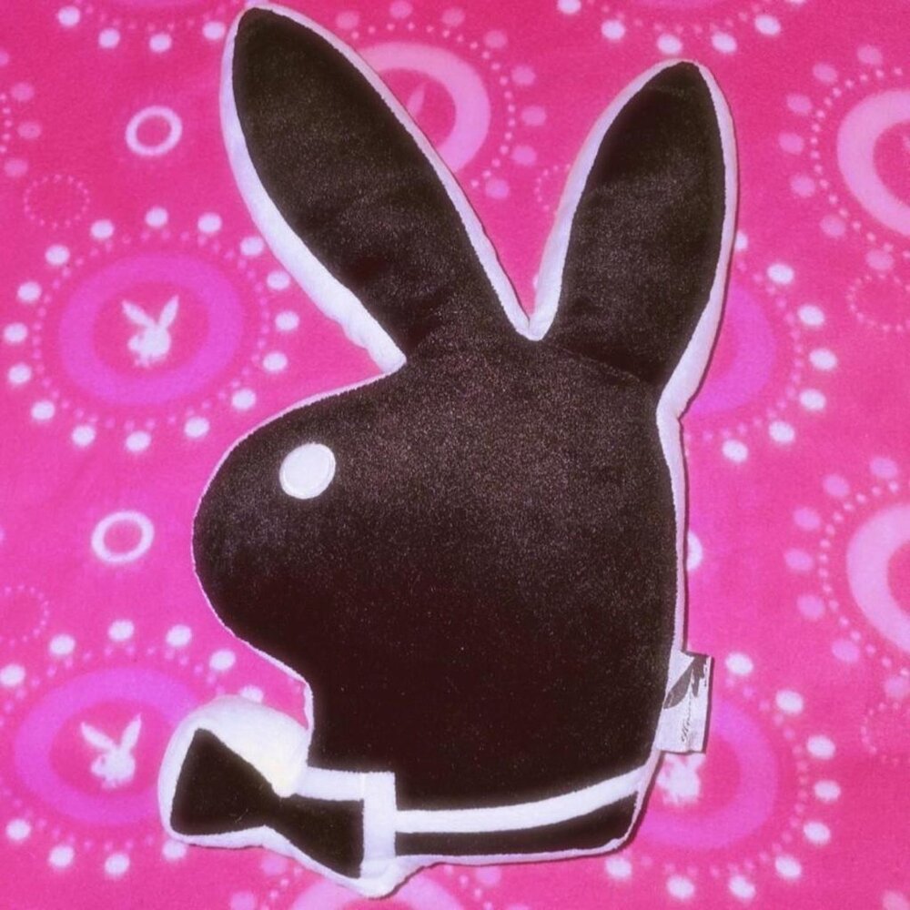 Playboy Bunny Playmate Pillow - Black and White